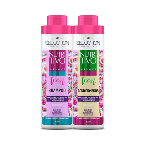 Kit Seduction Teen Shampoo 800ml + Condicionador 800ml