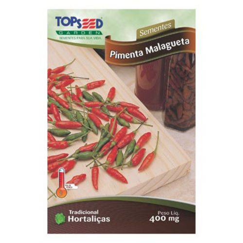 Kit Semente Hortaliças: Pimenta Malagueta C20 - com 20 Unidades