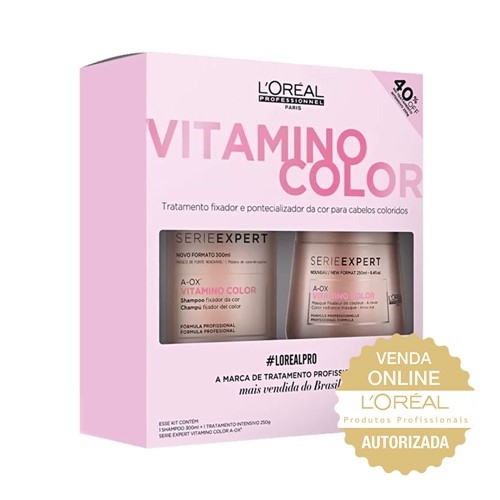 Kit Serie Expert Shampoo + Máscara Vitamino Color 250ml