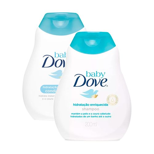 Kit Shampoo + Condicionador Dove Baby Hidratação Enriquecida 200ml