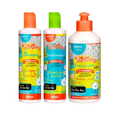 Kit Shampoo Condicionador e Creme para Pentear Legal é Hidratar Kids #TodeCachinho - Salon Line