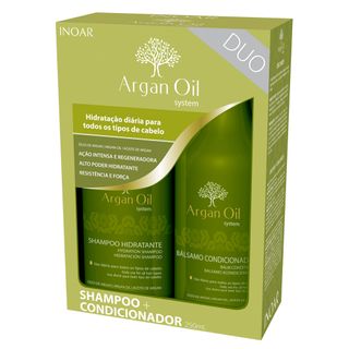 Kit Shampoo + Condicionador Inoar Duo Argan Oil System Kit