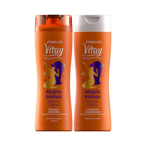 Kit Shampoo + Condicionador Vitay Alegria Intensa 300ml