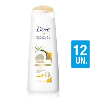 Kit Shampoo Dove Ritual de Reparacao 200ml com 12UN