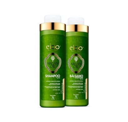 Kit Shampoo e Condicionador Argan Oil 1L - Eico