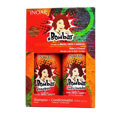 Kit Shampoo e Condicionador #Bombar 250ml - Inoar