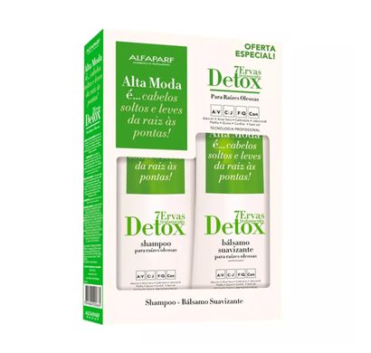 Kit Shampoo e Condicionador Detox 7 Ervas Alta Moda - Alfaparf