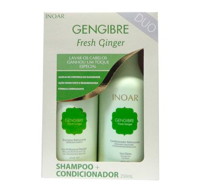 Kit Shampoo e Condicionador Gengibre Fresh Ginger 250ml - Inoar