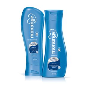 Kit Shampoo e Condicionador Monange Lisos Radiantes com 350ml