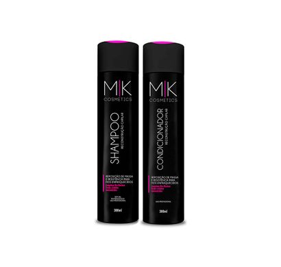 Kit Shampoo e Condicionador Reconstrução Capilar -MK Cosmetic