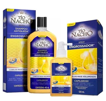 Kit Shampoo e Tônico Antiqueda Engrossador - Tío Nacho