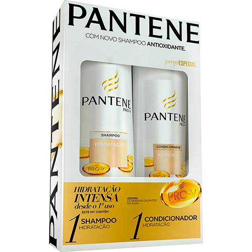 Kit Shampoo Pantene Hidratação 400ml e Condicionador Pantene Hidratação - 200ml