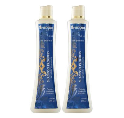 Kit 2 Shampoo Progress 500ml - Midori Profissional
