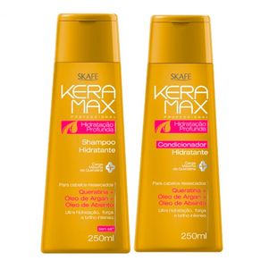 Kit Skafe Keramax Hidratação Profunda (Shampoo + Condicionador) Conjunto