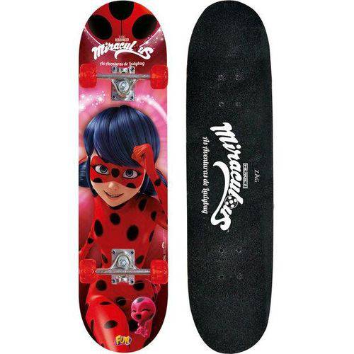 Kit Skate Ladybug com Acessórios de Segurança - Barão Toys