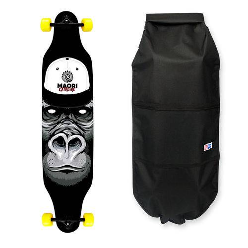 Kit Skate Longboard Profissional Completo Abec 15 Gorila + Bag Mochila