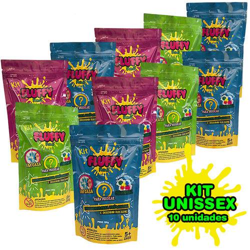 Kit Slime Fluffy Point POP MIX 10 Unidades