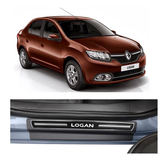 Kit Soleira Renault Logan Elegance Premium 2014 Á 2015 4 Portas Kit Soleira Renault Logan Elegance Premium 2014 Á 2015 4 Portas