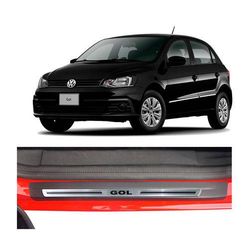 Kit Soleira Volkswagen Gol Premium Aço Escovado Resinado 1994 a 2015 4