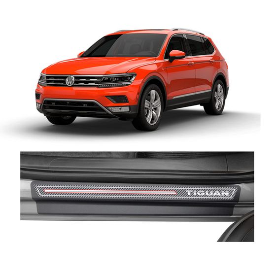 Kit Soleira Volkswagen Tiguan 2018 4p Carbono