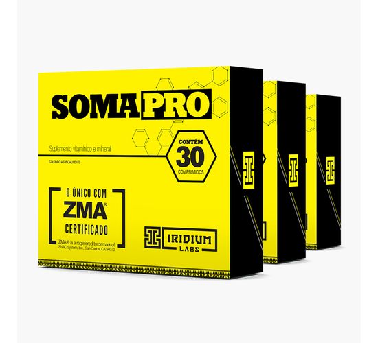 Kit Soma Pro ZMA® 30 Comps - 3 Caixas
