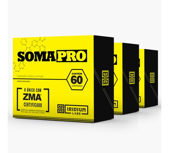 Kit Soma Pro ZMA® 60 Comps - 3 Caixas