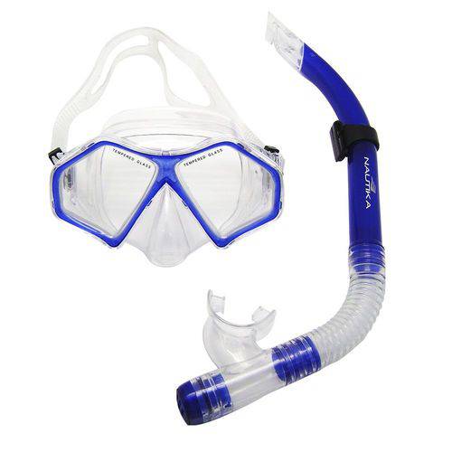 Kit Spider (máscara + Respirador) - Azul - Nautika