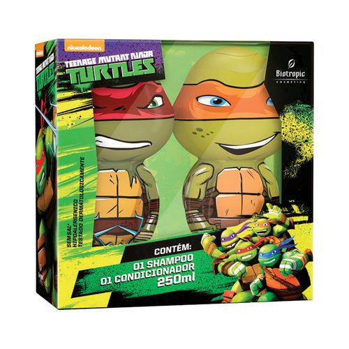 Kit Tartarugas Ninja - Shampoo Raphael + Cond Michelangelo 250Ml