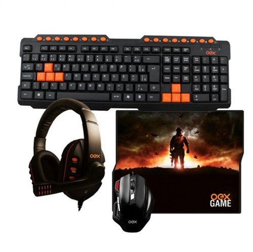 KIT Teclado, Mouse, Headset, Mouse Pad OEX MS 304 | InfoParts