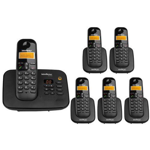 Kit Telefone Sem Fio Ts 3130 + 5 Ramal Ts 3111 Intelbras