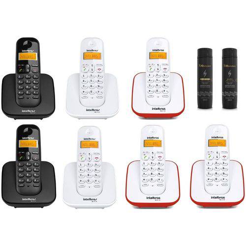 Kit Telefone Sem Fio Ts 3110 com 6 Ramal Ts 3111 Intelbras