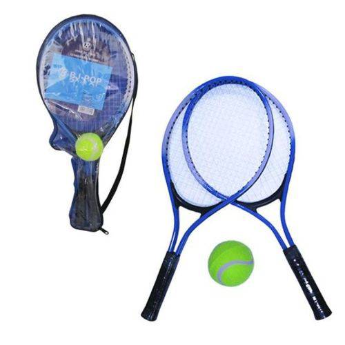 Kit Tenis com 2 Raquetes 52cm + Bolinha Amador Juvenil
