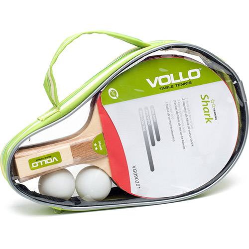 Kit Tênis de Mesa Vollo VG090201 com 2 Raquetes e 2 Bolas