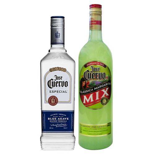 Kit Tequila Jose Cuervo Prata 750ml + Margarita Mix 1 Lt