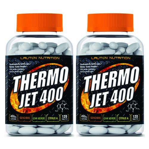KIT 2 TERMOGÊNICO THERMO JET 400 - 120 Tabletes - Emagrecedor