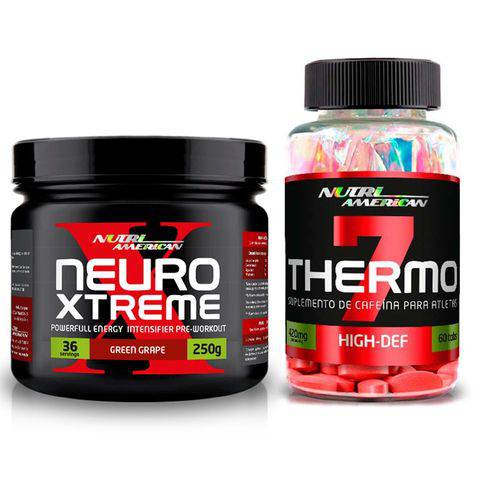 Kit Thermo 7 (60 Tablete) + Neuro Xtreme (250gr) - Nutri American