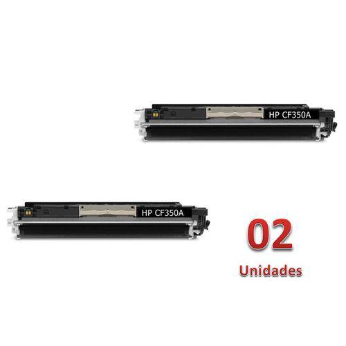 Kit 2 Toner Similares HP 126A Preto CE310A Compativel CP1020 CP1025 CP1025nw CP1028nw Pro 100 M175 M175a M175nw Pro 200 M275