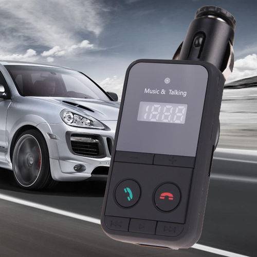 Kit Transmissor Fm Mp3 Player Sem Fio Bluetooth Car Display Lcd Suporte Usb Sd com Controle Remoto Usb Car Charger