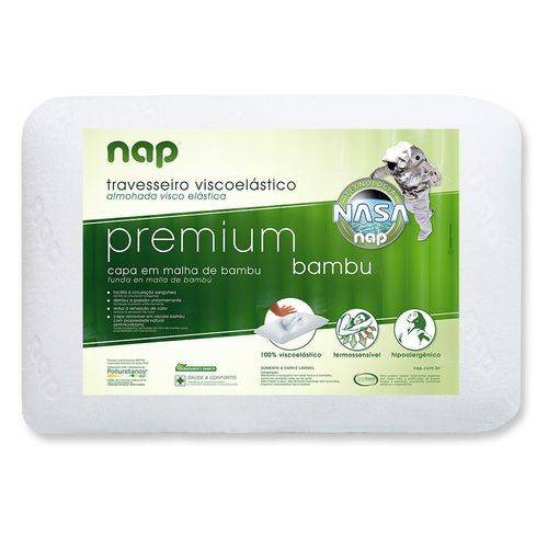 Kit 3 Travesseiros Nasa Nap Premium Bambu Hipoalergênico