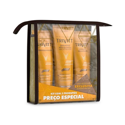 Kit Trivit Home Care Hidratação Shampoo + Condicionador + Leave In
