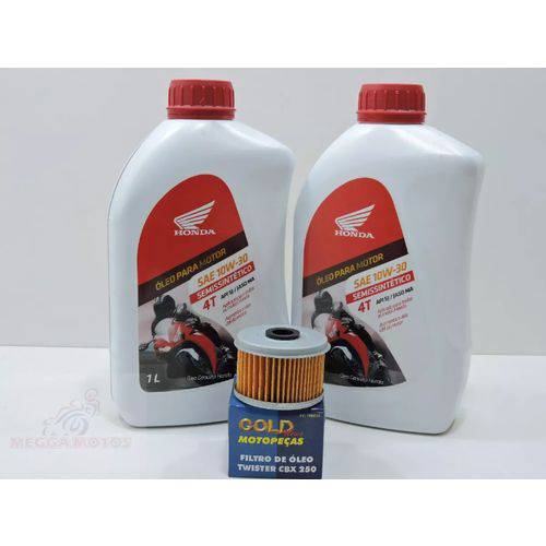 Kit Troca de Oleo 2genuino Honda + 1filtro Cb300 Xre300