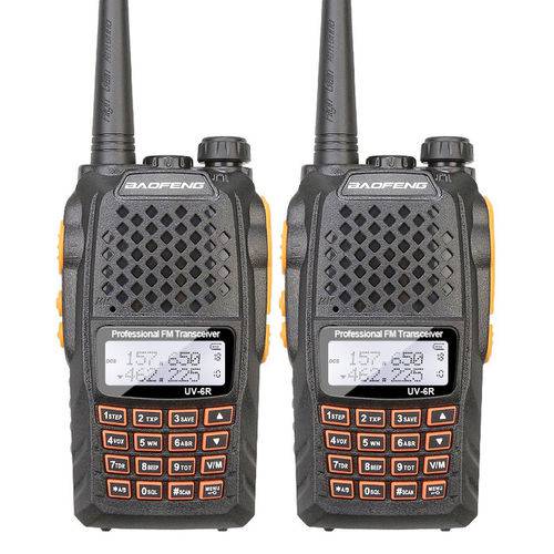 Kit 2un Walktalk Radio Comunicador Dualband Fm Baofeng Uv6r