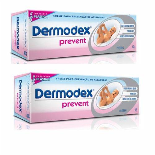 Kit 2 Unid - Dermodex Prevent Creme Prevenção de Assaduras 60g