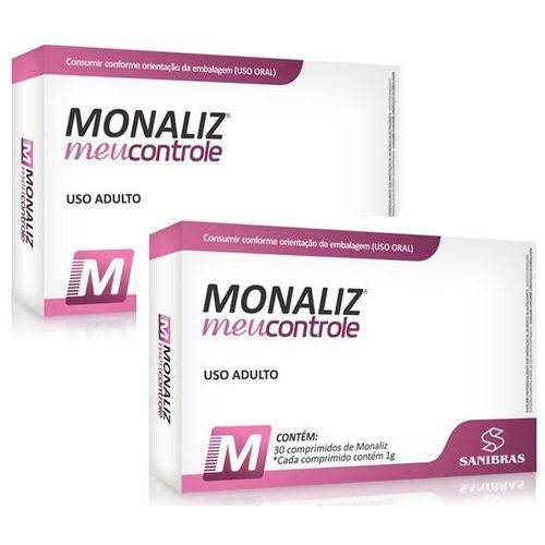 Kit 2 Unids Emagrecedor Monaliz - Meu Controle - 30 Comprimidos 1g - Sanibrás