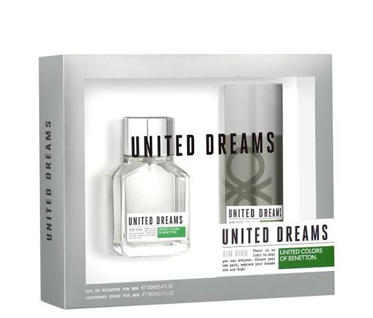 Kit United Dreams Aim High Benetton Eau de Toilette Masculino 100 Ml