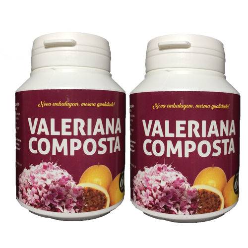Kit 2 Valeriana Composta - Calmante - Natu Vitty 60 Capsulas