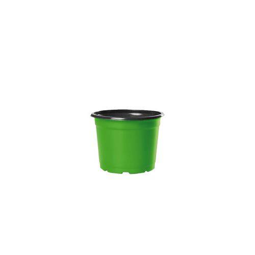 Kit Vaso Plástico Pote 6 Holambra Verde/preto 100 Unidades