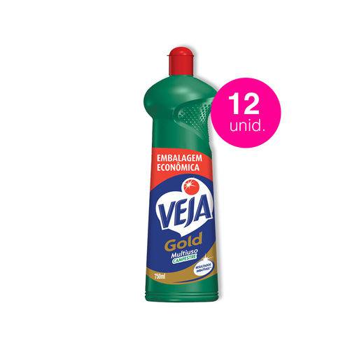 Kit Veja Gold Multiuso Campestre Squeeze 750ml 12 Unidades