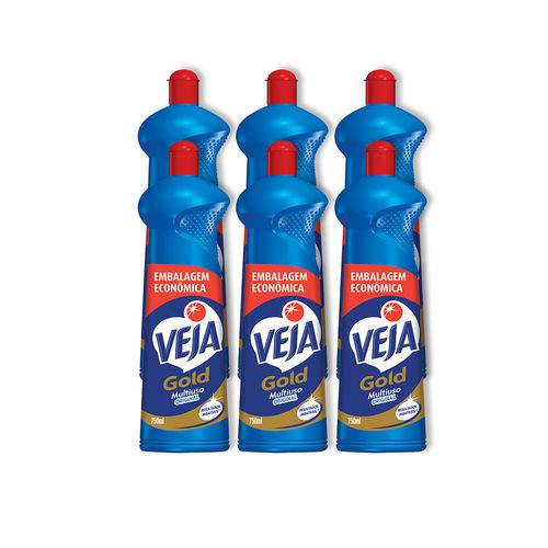 Kit Veja Gold Multiuso Squeeze 750ml 6 Unidades