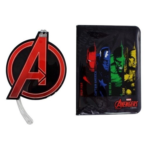 Kit Viagem Tag e Passaporte Avengers - Compre na Imagina só